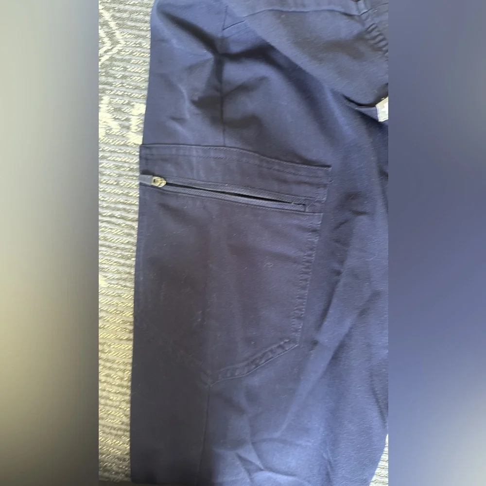 Figs Tansen Navy Blue Jogger Scrub Bottoms Tall Version